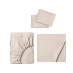 Ikea Dvala Full/double Flat & Fitted Sheet + 2 Pillowcases Beige New. Fixed Price $39.98.
