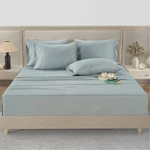 Hotel Signature 800 Thread Count Cotton 6-PIECE Sheet Set, Queen Size Light Blue. Fixed Price $109.95.