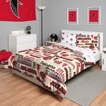 Foco Atlanta Falcons Nfl Retro Bag Comforter Bedding 5 Piece Full Set. Fixed Price $169.18.