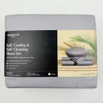 Miracle Made Cal King Sheet Set Silver Gray Luxe Sateen Self-cooling Cleaning. Fixed Price $139.99.