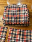 Vtg Ralph Lauren Madras Plaid Kennebunkport Collection Queen Sheets/ King Cases. Fixed Price $275.00.