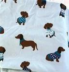Dachshund Sheet Set Twin Xl Blue By Modern Southern Home Microfiber New. Fixed Price $19.99.