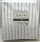 South Point Home Fashions Microfiber 4 Piece Full Sheet Set Stripes Gray White. Fixed Price $28.49.