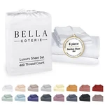 King Sheet Set Bamboo Viscose 100% Organic Ultra Soft Cooling White Bella Luxury. Fixed Price $209.99.