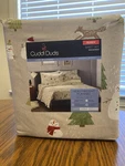 Cuddl Duds Queen Heavyweight Flannel Sheet Set Snowmen. Fixed Price $39.99.