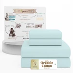 Supreme Elegance 4 Pcs 100 Organic Cotton Queen Bed Sheets Set Cooling Percale. Fixed Price $94.81.