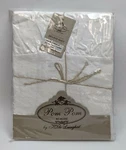 Pom At Home Charlie White Linen Pillow Sham 18X18 Deco Accent Bedding. Fixed Price $39.90.