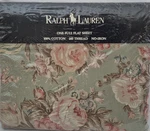 New Pkg Vintage Ralph Lauren Full Size Flat Sheet Charlotte 100% Cotton 200. Fixed Price $149.00.