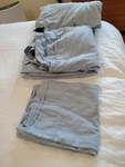 Ralph Lauren Solid Light Blue 100% Cotton King 3 Piece Sheet Set Made India. Fixed Price $53.85.