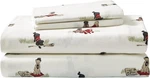 Eddie Bauer - Sheet Set, Warm Queen, Retriever Adventure Ivory/multi. Fixed Price $67.01.