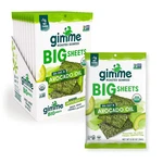 Gimme Seaweed Roasted Big Sheets, Salt Avocado Oil, 0.92OZ, 10 Pack. Fixed Price $68.17.