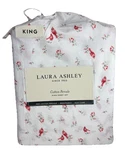Laura Ashley King Size Percale Sheet Set Redbird Themed 100% Cotton India MAR26. Fixed Price $89.79.