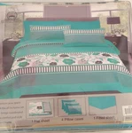 Papapiyay Trading Group King Bamboo 6-PIECE Sheet Set Floral Striped Turquoise. Fixed Price $29.22.