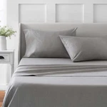 New Martha Stewart Bleach Master 4-PIECE Sheet Set Queen Gray. Fixed Price $44.00.