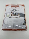 Sgi Bedding King Skirt 12 Drop Platform Style Microfiber Ivory Split Corner. Fixed Price $28.00.