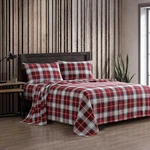 Eddie Bauer - King Sheets, Cotton Flannel Bedding Set With Matching Pillowca. Fixed Price $86.99.