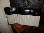 Nip Ralph Lauren Graydon Bold Stripe Dune Linen Full/queen Duvet Cover Set 3PC. Fixed Price $216.19.
