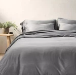 Casaluna Blissful Series King Size Dark Gray Bamboo Rayon 3 Piece Duvet Set. Fixed Price $76.45.