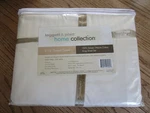 Vintage Leggett & Platt King Sateen Sheet Set, 100% Cotton, Ivory. Fixed Price $37.50.