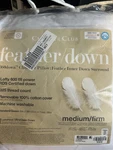 Charter Club 360 Down & Feather Chamber Medium/firm Density Pillow, Std/queen. Fixed Price $79.99.