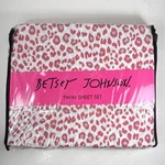 Betsey Johnson New Twin Size Sheet Set #2 Pink Leopard Original Pkg Read!!!. Fixed Price $25.99.