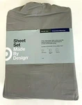 Xl Twin Sheet Set Made By Design Gray Cotton Percale Temperature Balancing 3PC. Fixed Price $19.95.