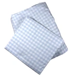 Serena & Lily King Sheet Set Blue Gingham Flat Fitted Cottage Coastal Portugal. Fixed Price $89.99.