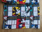 Vintage 90S Disney Mickey Mouse Plaid Flannel Twin Sheet Set & Pillowcase. Fixed Price $31.99.