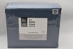 Easy Care, 300 Thread Count, Cotton Sateen King Sheet Set Denim, Salt. Fixed Price $89.99.