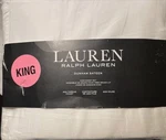 Nwt Ralph Lauren 4 Pc King 300 Tc Soft Dunham Cotton Sateen White Sheet Set New. Fixed Price $81.00.
