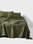 Linen House Terra Olive Sheet. Fixed Price $88.71.
