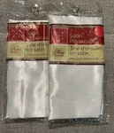2- Queen Size Home Collection White Satin Pillowcase 20 X 30 " New. Fixed Price $6.00.