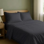 California Design Den Sheet Set - Queen, 04 Dark Grey (black Tone). Fixed Price $63.99.
