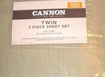 Cannon Microfiber 3-PIECE Twin Sheet Set Laurel / Green Sage. Fixed Price $9.09.