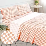 Sleepdown 100% Cotton King Size Bed - Soft 4 Pcs Percale Set, Comfy. Fixed Price $74.70.