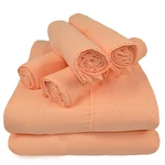Victoria Valenti Queen Sheet Set 1800 Thread Count Deep Pocket Soft 6PIECE Coral. Fixed Price $35.00.