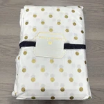 Pottery Barn Teen Emily & Meritt Metallic Dottie Sheet Set Queen White Gold Nwt. Fixed Price $89.99.