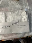 Ntbay Microfiber Shams Set King Pillowcases 36X20 Plus Border. Fixed Price $13.99.