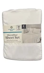Comfort Bay Microfiber, Luxuriously Soft 4PC King Sheet Set White 17 Deep Pocke. Fixed Price $23.91.