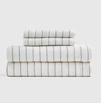 Nwot Quince California King Sheet Set 4PC Linen Pencil Stripe. Fixed Price $149.99.