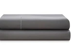 Ralph Lauren Grey Organic Sateen Fitted Sheet, King. Fixed Price $120.00.