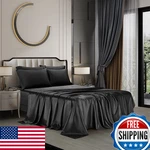 Aimay 6PC Satin Sheet Set: Cal King Deep Pocket, Super Soft Luxury 1800 Series. Fixed Price $83.17.