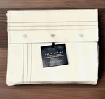 Ralph Lauren Organic Sateen Handkerchief Embroidery Flat Sheet Platinum - Queen. Fixed Price $69.95.
