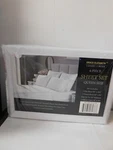 Grace Elizabeth 4 Pc White Sheet Set Queen New. Fixed Price $18.39.