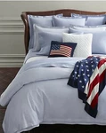 Ralph Lauren Home Oxford King Flat Sheet Rl Solid Blue Premium Bedding Nwt $245. Fixed Price $195.00.