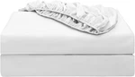2-PACK Pure Cotton Twin Xl Fitted Sheet For Adjustable Bed Split King, 600 Tc 16. Fixed Price $55.03.