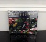 Vintage Ralph Lauren Cossette Ii Isadora Black Floral Ruffled Queen Flat Sheet. Fixed Price $450.00.