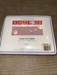 Basics Twin Flat Bed Sheet English Rose 130 Thread Count Cotton Blend No Iron. Fixed Price $9.60.