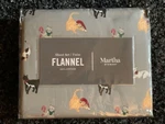 Martha Stewart Adorable Christmas Cat Kitten Gray Flannel Sheets Set Twin Nwt. Fixed Price $100.00.