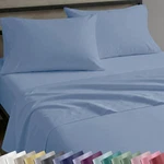 California Design Den Sheet Set - Natural Queen, 06 Blue Hydrangea. Fixed Price $62.99.